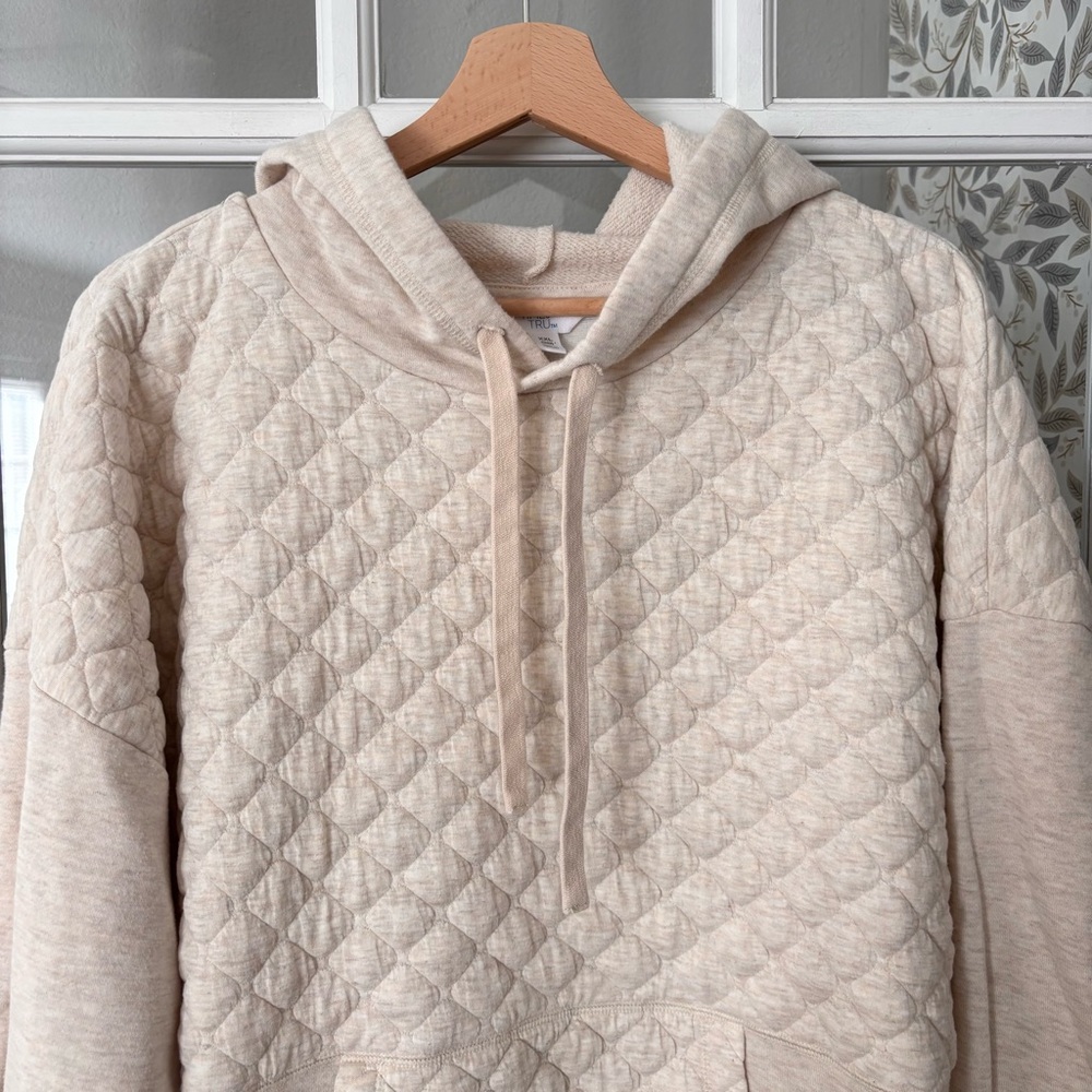 TIME & TRU Quilted Hoodie Sz XXL - Picture 3 of 9